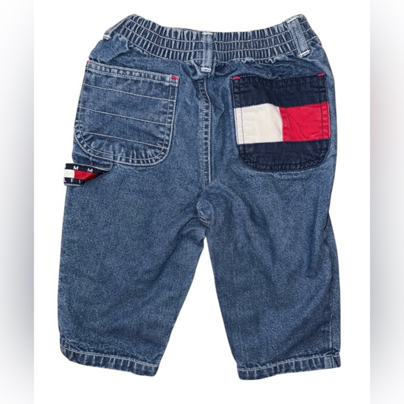 Vintage Tommy Hilfiger Kids Blue Denim jeans Pants 6-12 months - Picture 1 of 4